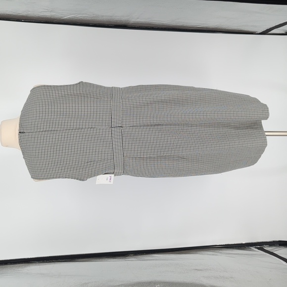 H&M Houndstooth Sheath Dress Black White XXL preppy punk Business casual classic - Picture 2 of 9